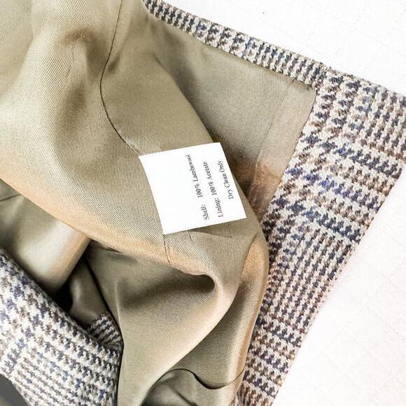 Talbots Houndstooth Woven 4-Button Blazer Size 6 - Picture 4 of 6